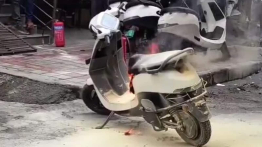 VIDEO: Bhavish Aggarwal mocked as Ola Scooter catches fire in Bengaluru, netizens say ‘latest firecracker in the market’