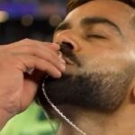 Virat Kohli kisses his wedding ring after defeating Pakistan, Internet calls it ‘best moment’