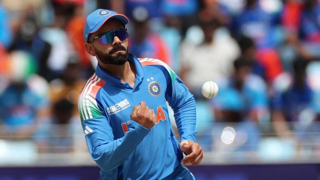 Virat Kohli’s hilarious dance in IND vs NZ Champions Trophy final goes viral; netizens say ‘white coat me same…’