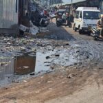 Drainage water accumulation at old RMC yard in Mysuru irks traders