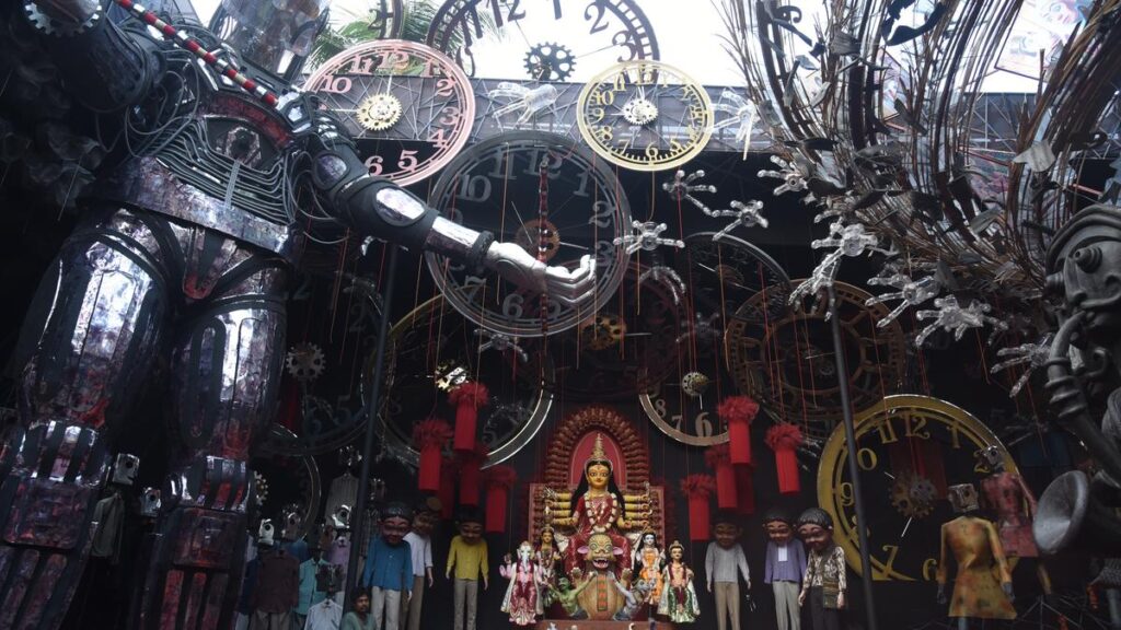 In pictures | Durga Puja pandals lead the way to a festive Navaratri