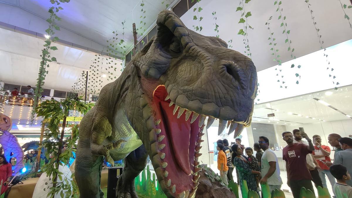 Step into a pre-historic world in Coimbatore where dinosaurs come alive in a display of animatronics and sound effects
