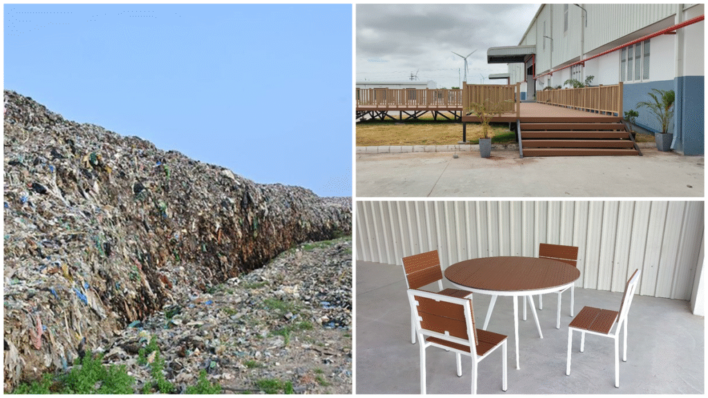 Blue Planet turns Perungudi dumpyard waste into furniture, construction sand