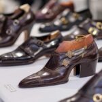 The winning shoes from the World Championships of Shoemaking arrive at the Bridlen store in Chennai