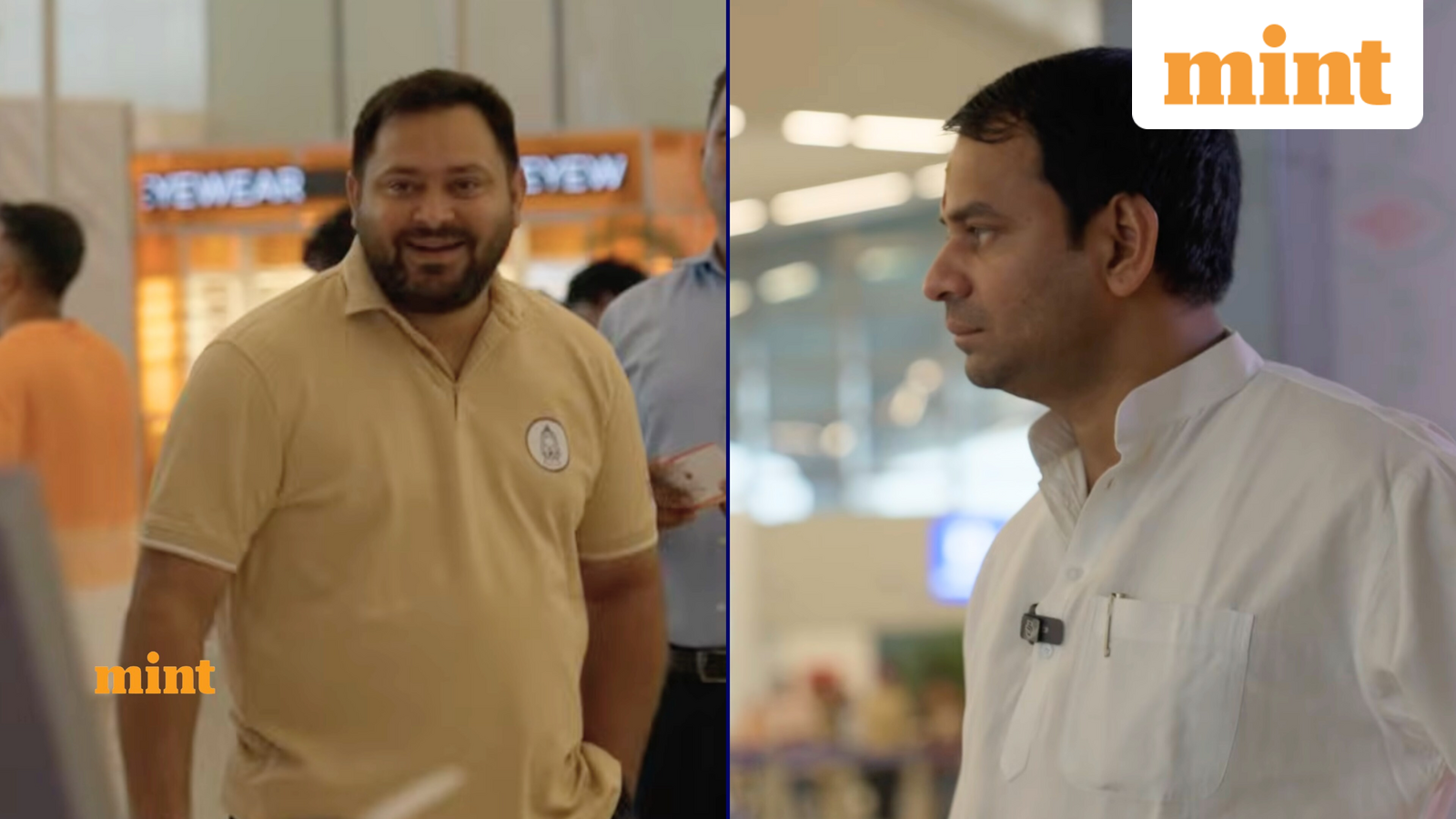 Viral video: Tejashwi and Tej Pratap Yadav meet at airport as Bihar warms up for Elections 2025