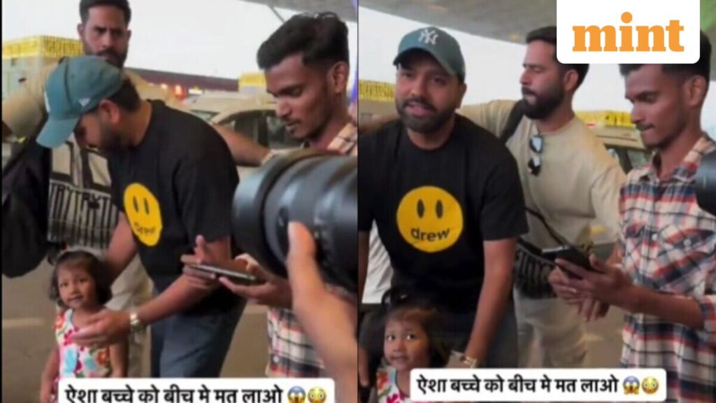 Rohit Sharma’s parenting lesson at Mumbai airport wins internet; ‘Don’t bring a child into middle…’; video goes viral