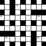 The Hindu Sunday crossword no. 43